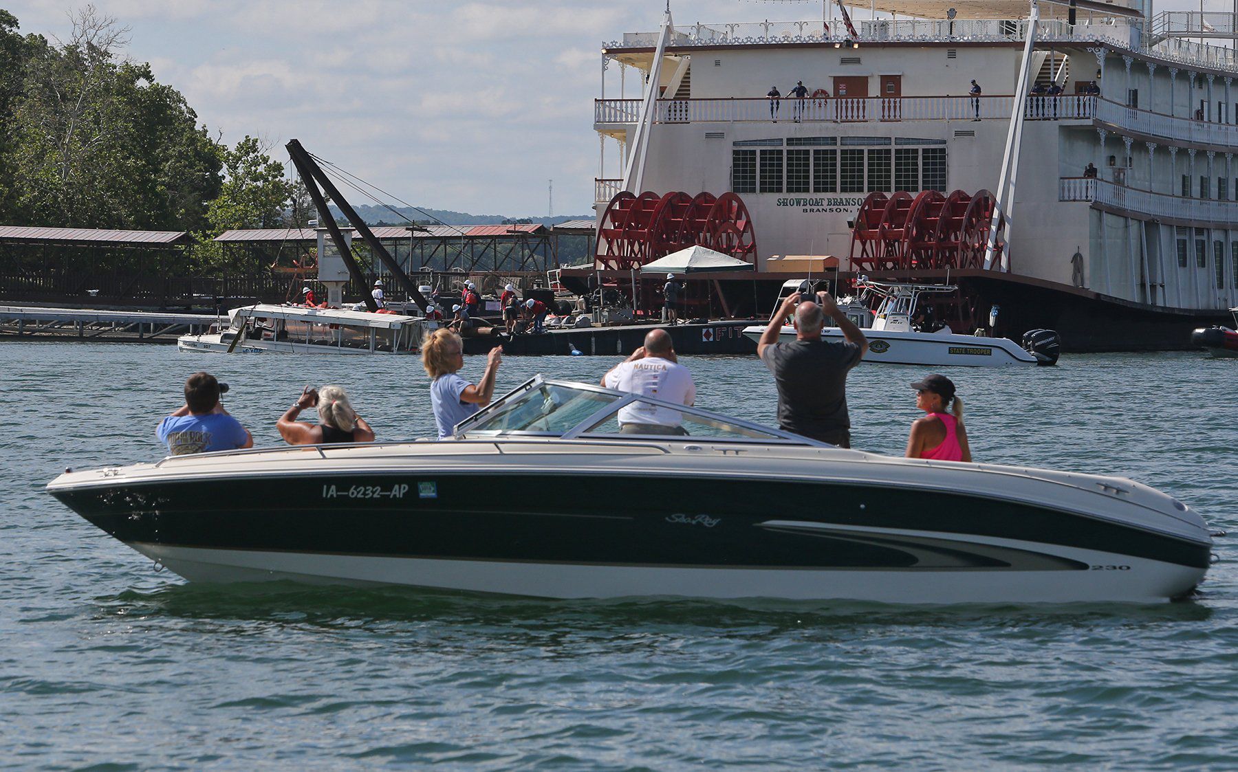 Duck Boat recovered from the bottom of Table Rock Lake
